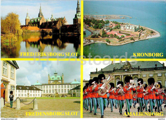 Frederiksborg Slot - Kronborg - Fredensborg Slot - Amalienborg - Royal Guard - castle - NO 3 - Denmark - used - JH Postcards