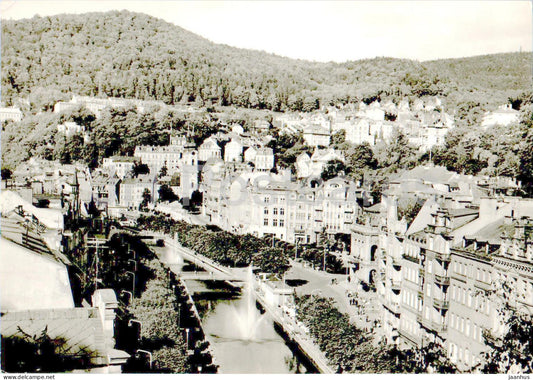 Karlovy Vary - Pohled do udoli ricky Teple - Valley of the River Tepla - 1970 - Czech Republic - Czechoslovakia - used - JH Postcards