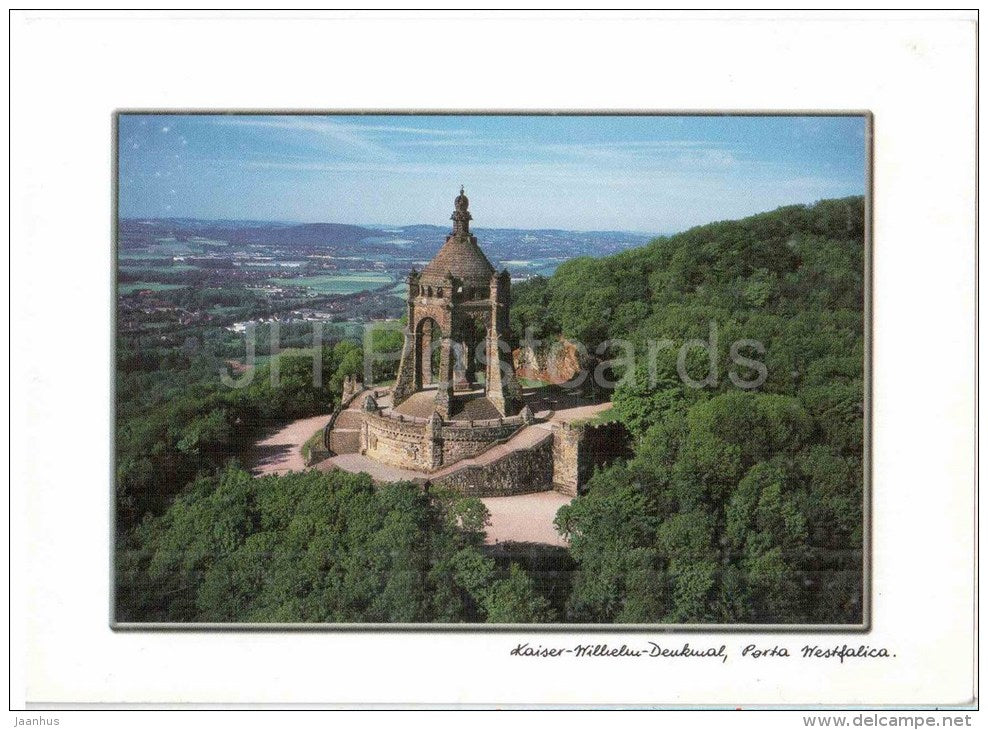 Kaiser-Wilhelm-Denkmal- Porta Westfalica - Germany - 2005 gelaufen - JH Postcards