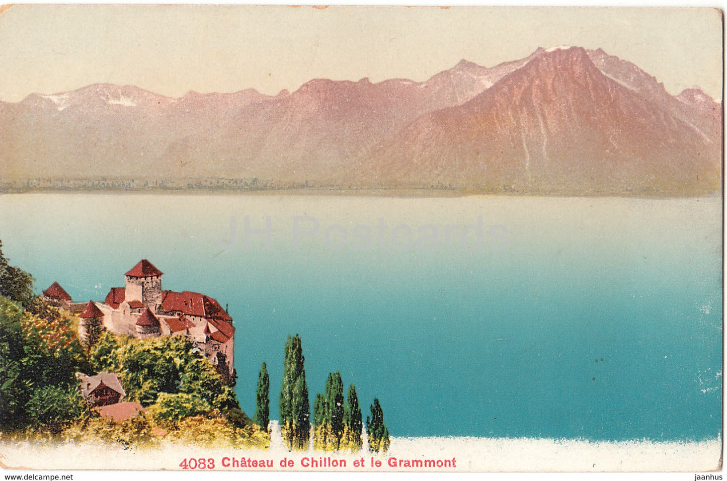 Chateau de Chillonet le Grammont - 4083 - old postcard - Switzerland - unused - JH Postcards