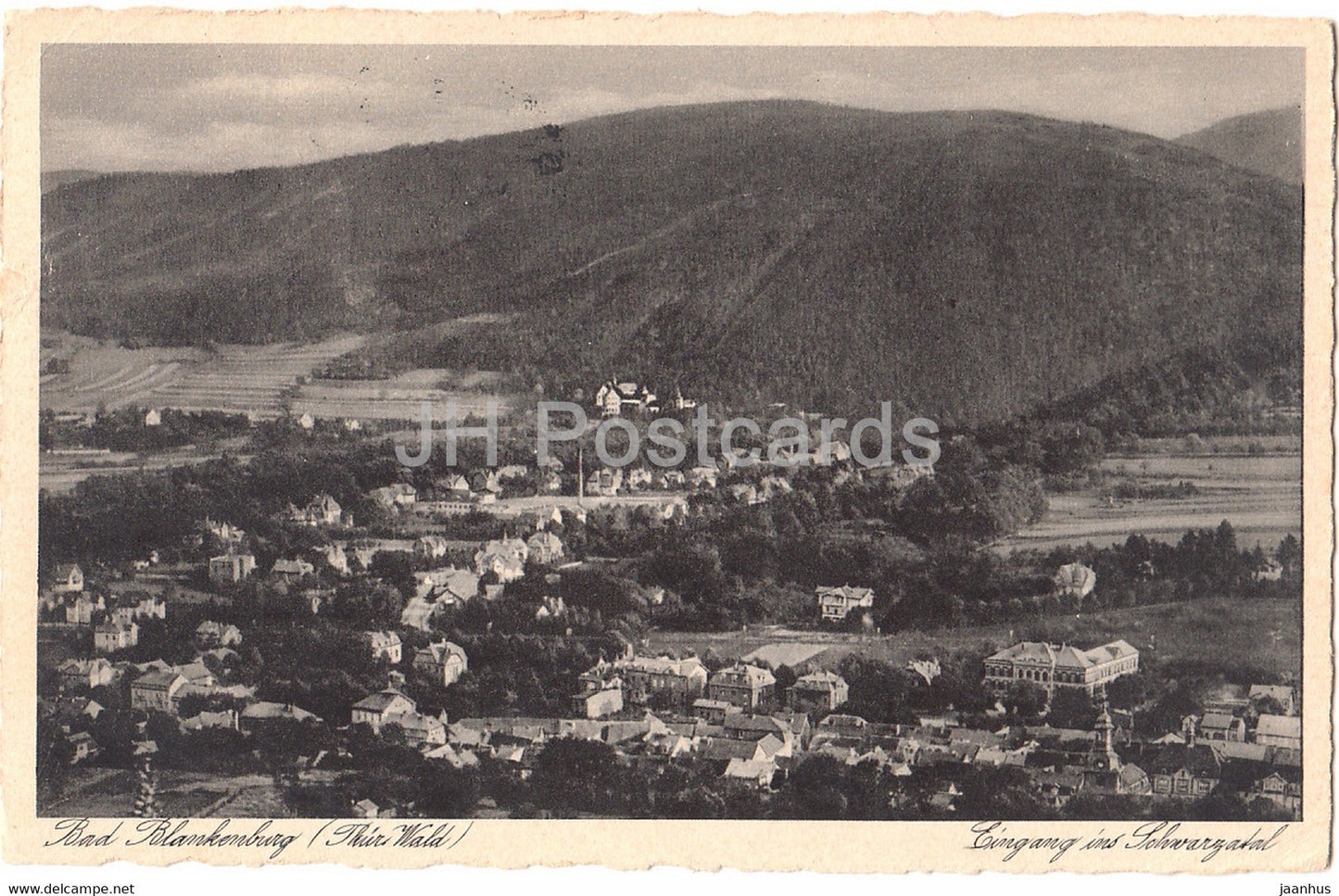 Bad Blankenburg - Thur Wald - Eingang ins Schwarzatal - old postcard - 1928 - Germany - used - JH Postcards