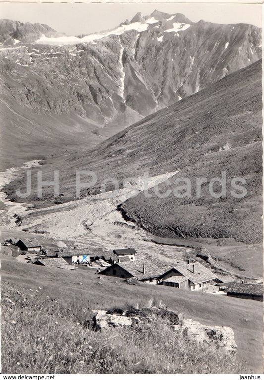 Avers Juf 2126 m gegen Forcellina und Piz Turba 3018 m - 1968 - Switzerland - used - JH Postcards