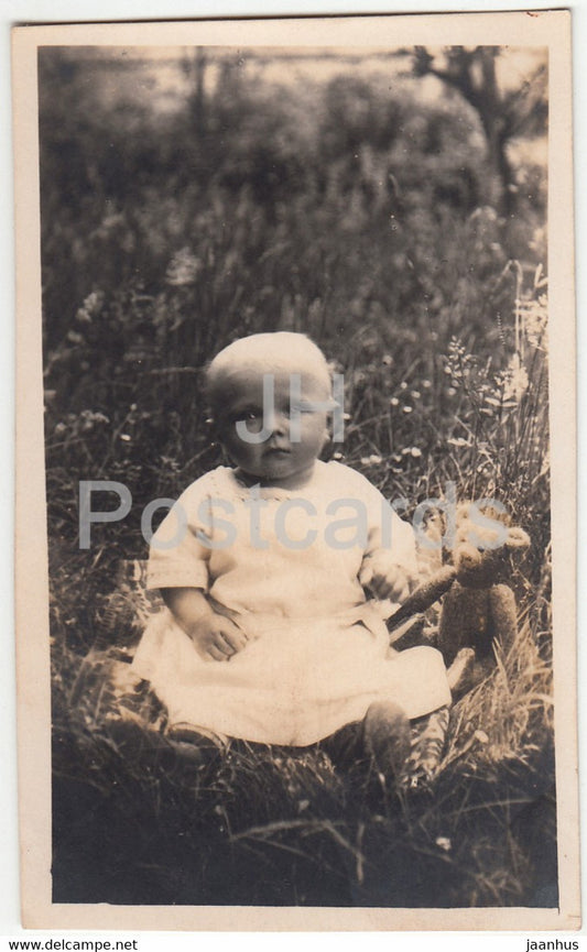 baby - children - old postcard - 1923 - Germany -  used - JH Postcards