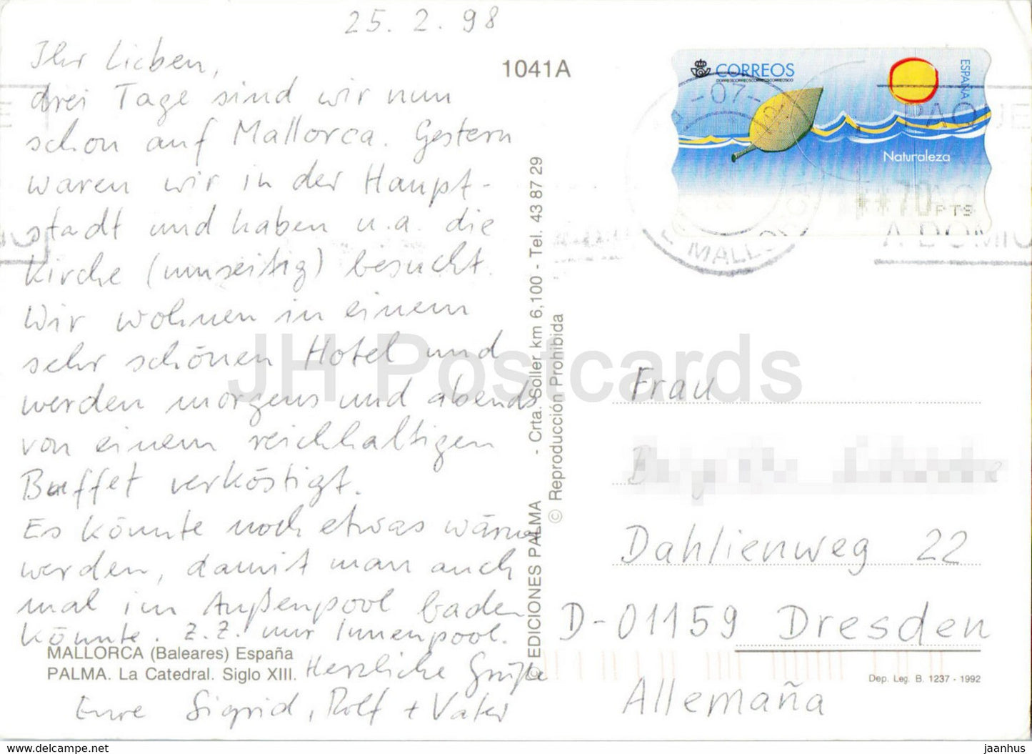 Palma de Majorque - La Catedral - Siglo XIII - 1998 - Espagne - occasion