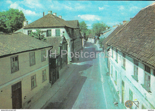 Kuldiga - town street - 1977 - Latvia USSR - unused - JH Postcards