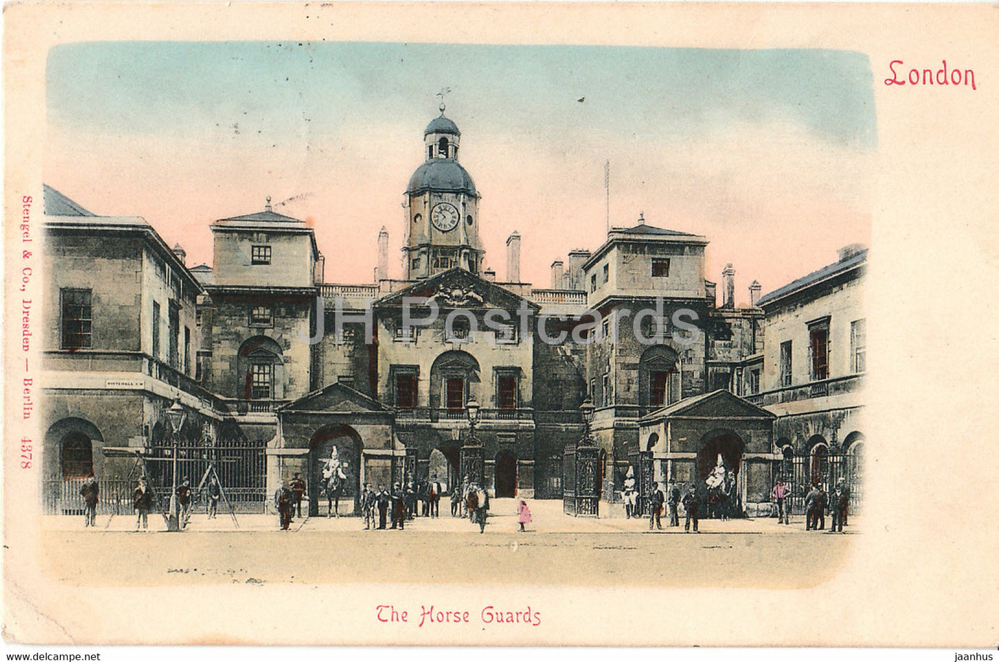 London - The Horse Guards - Stengel & Co - 4378 - old postcard - 1930 - England - United Kingdom - used - JH Postcards