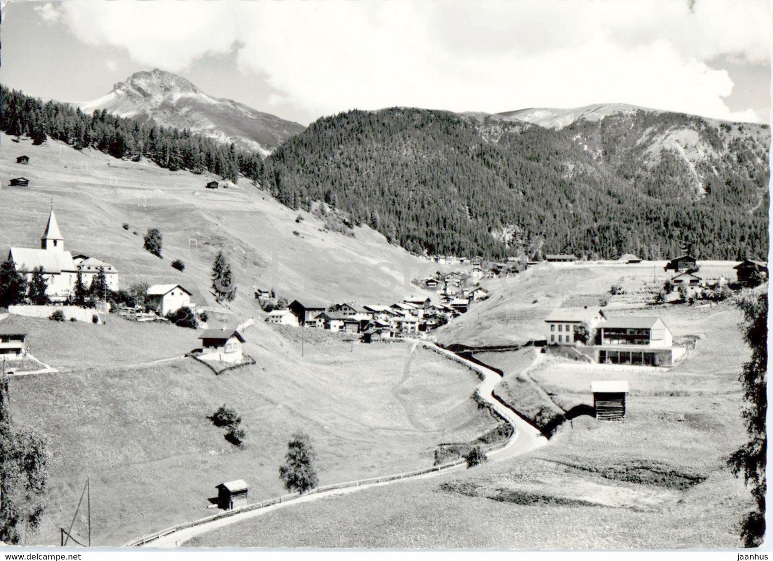 Wiesen - Graubunden - gegen das Valbellahorn - 1967 - Switzerland - unused - JH Postcards