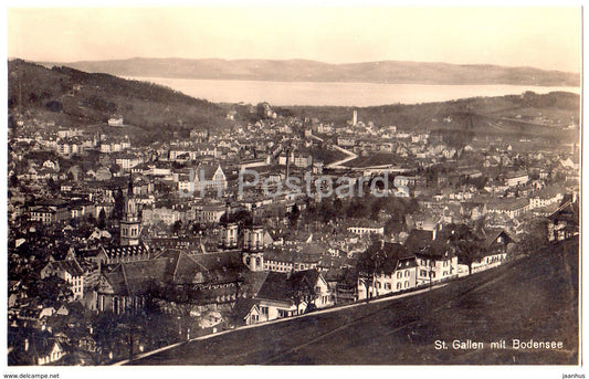 St. Gallen mit Bodensee - 9394 - Switzerland - 1926 - used - JH Postcards