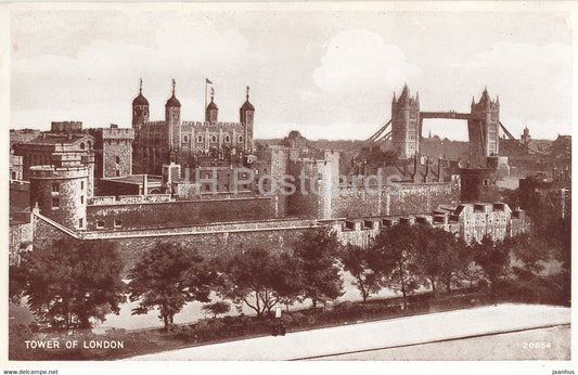 London - Tower of London - 20854 - Valentine - old postcard - England - United Kingdom - unused - JH Postcards