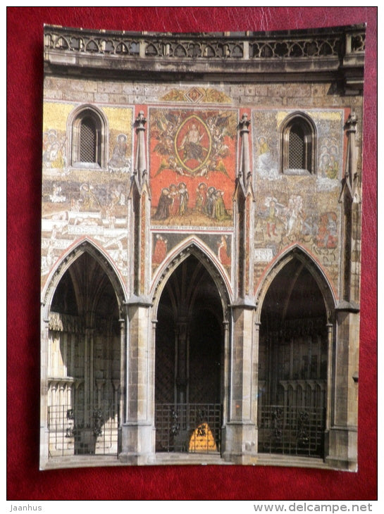 Golden Gate of the Cathedral of St. Vitus - Gothic Prague - large format card - CZECH REPUBLIC, CZECHOSLOVAKIA - unused - JH Postcards