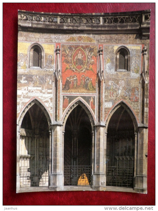 Golden Gate of the Cathedral of St. Vitus - Gothic Prague - large format card - CZECH REPUBLIC, CZECHOSLOVAKIA - unused - JH Postcards