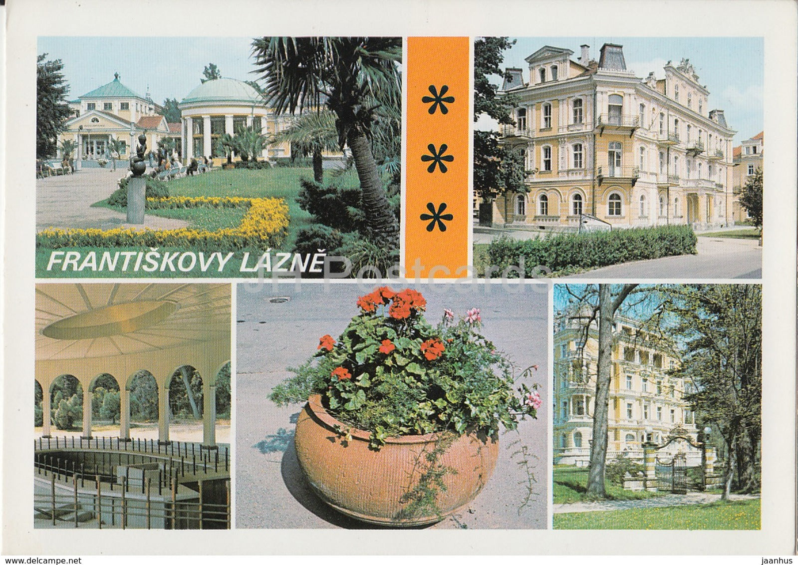 Frantiskovy Lazne - Spa Town - architecture - multiview - Czechoslovakia - Czech Republic - unused - JH Postcards