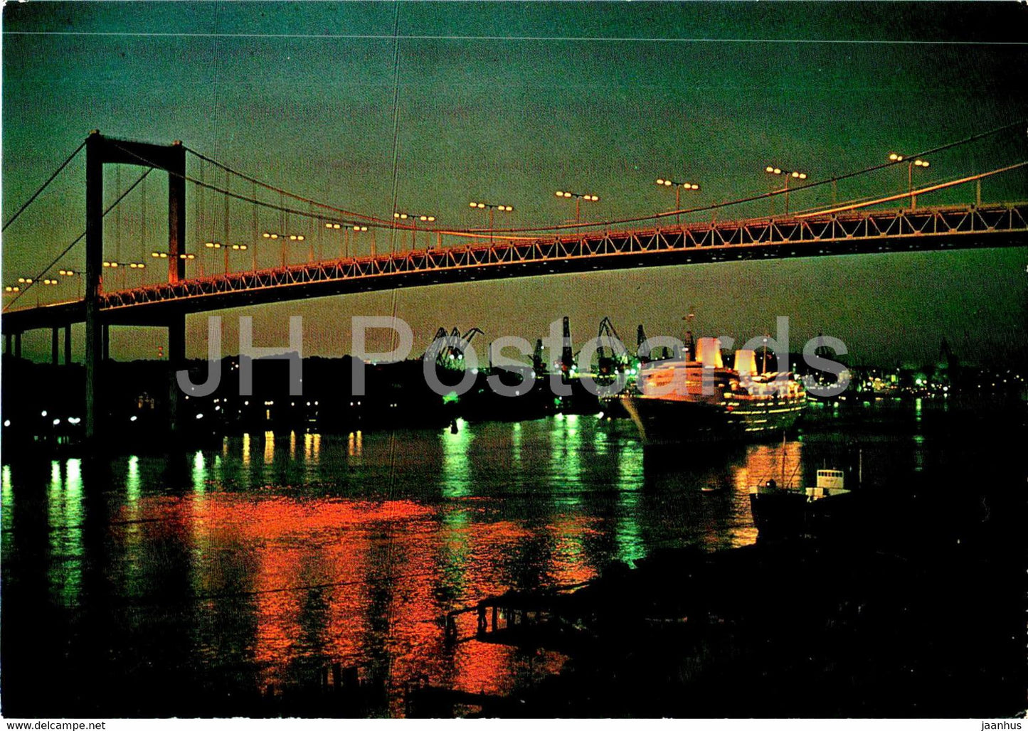 Goteborg - Alvsborgsbron - Alvsborg bridge - bridge - ship - 184 - Sweden - unused - JH Postcards