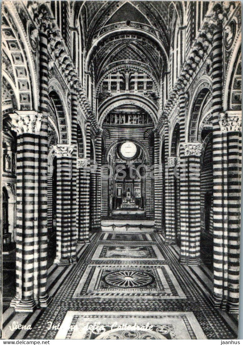 Siena - Interno della Cattedrale - cathedral - 15 - old postcard - Italy - unused - JH Postcards