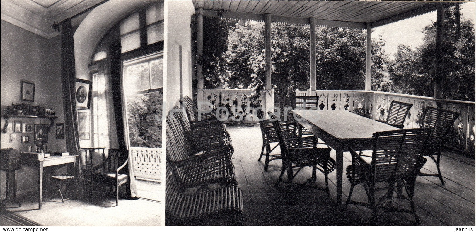 Yasnaya Polyana - Doorway out from study room to a balcony - terrace - Leo Tolstoy Museum - 1968 - Russia USSR - unused - JH Postcards