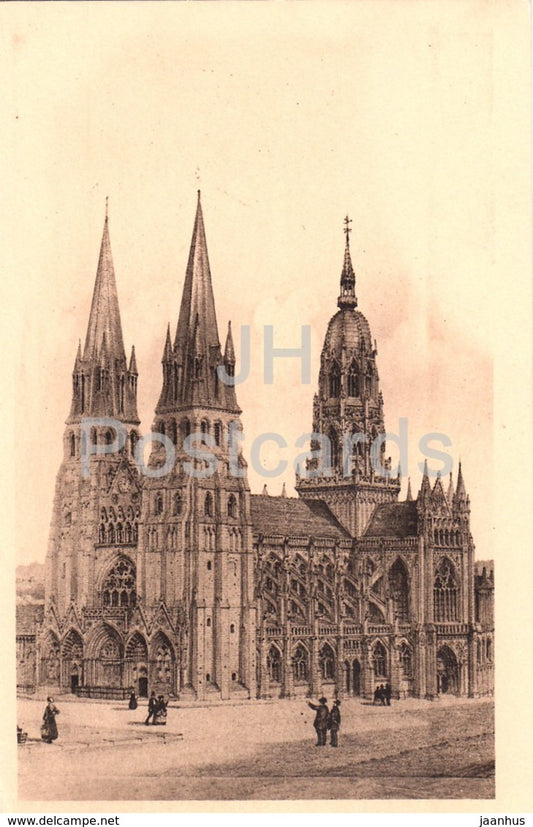 Bayeux - La Cathedrale - Vue d'ensemble - cathedral - 11 - old postcard - France - unused - JH Postcards