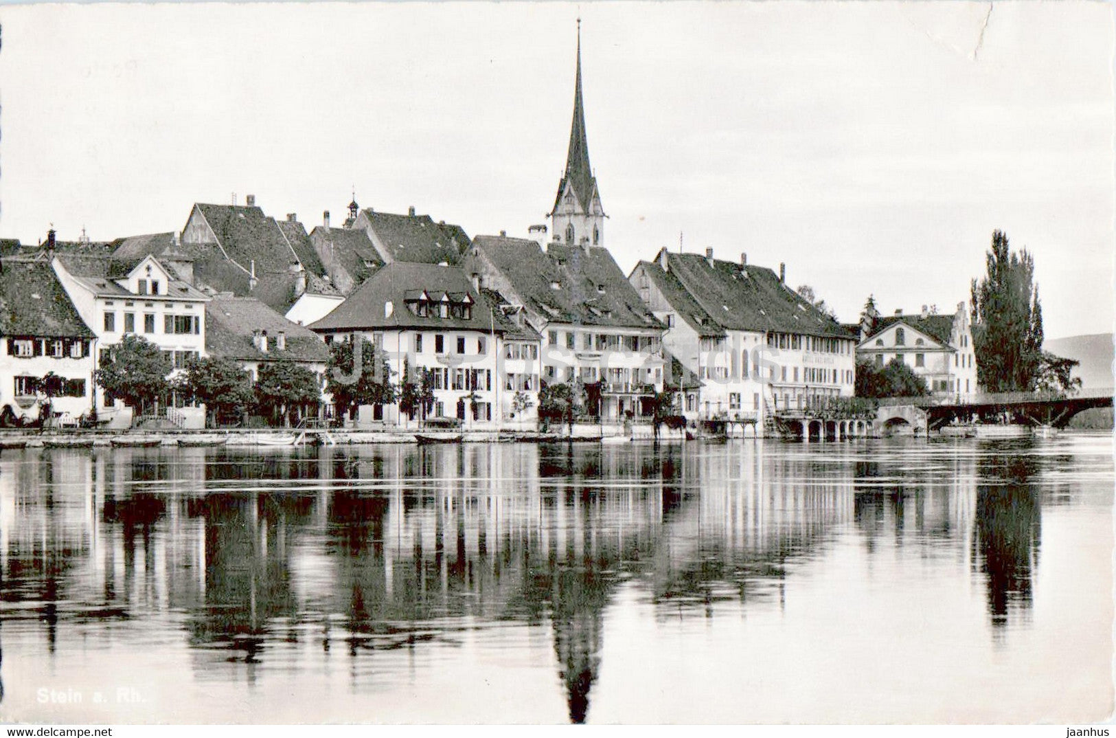 Stein a Rh - 1947 - old postcard - Switzerland - used - JH Postcards