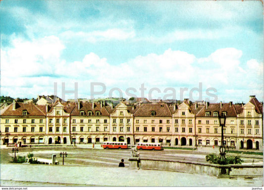 Lublin - Plac Zebran Ludowych - square - Poland - unused - JH Postcards