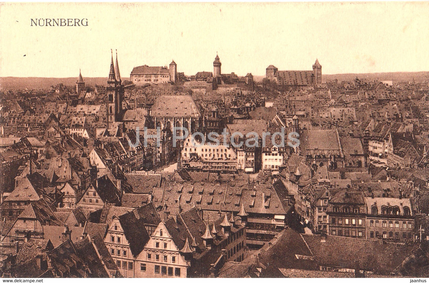 Nurnberg - Nuremberg - 200 - old postcard - Germany - unused - JH Postcards