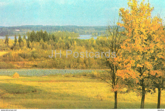 Latvian Nature - View of Vecpiebalga - 1976 - Latvia USSR - unused - JH Postcards