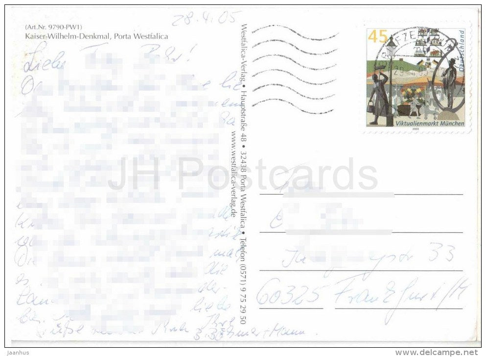 Schwäbisch Gmünd - 7070 - Germany - 2000 gelaufen - JH Postcards