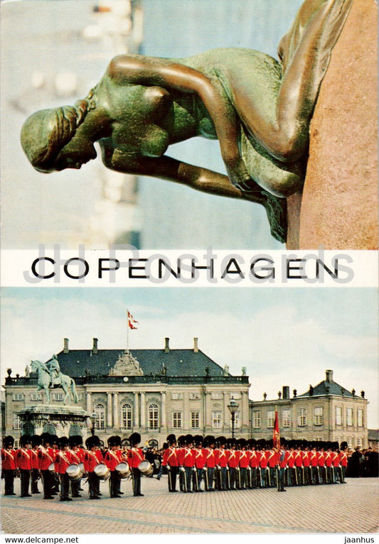 Copenhagen - Little Mermaid - Guard - 1968 - Denmark - used - JH Postcards