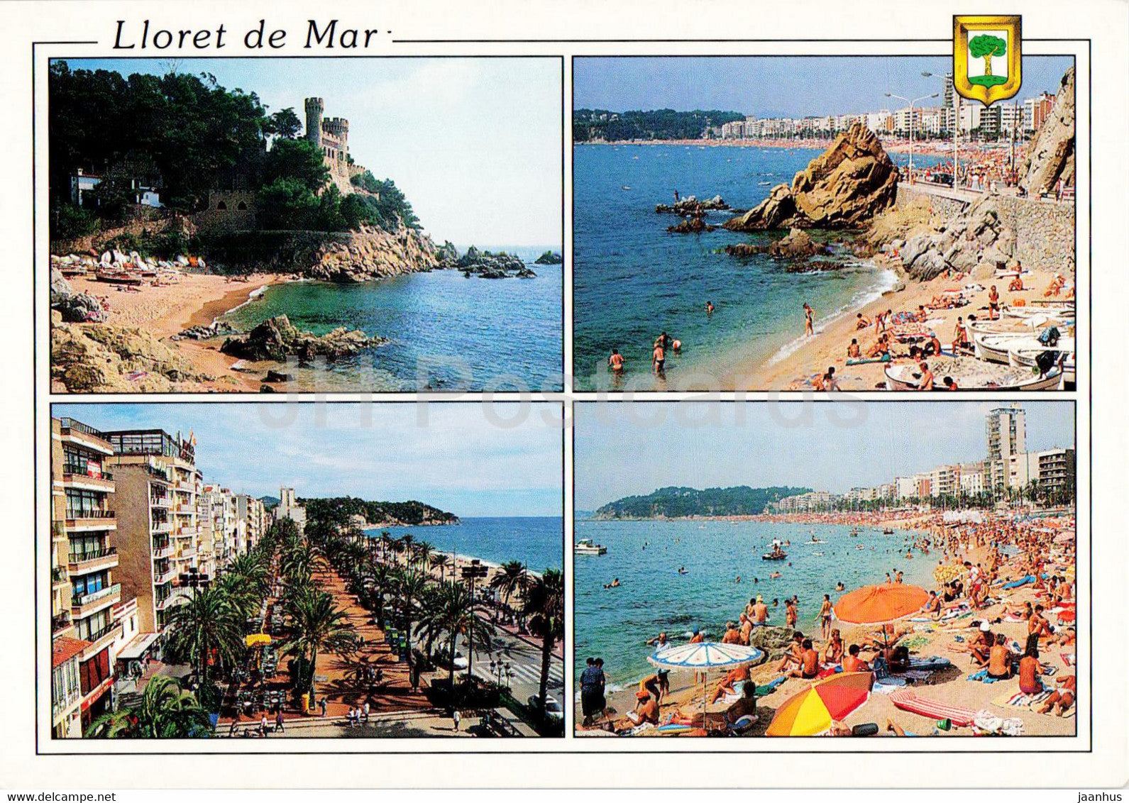 Lloret de Mar - beach - multiview - 151 - Spain - unused - JH Postcards