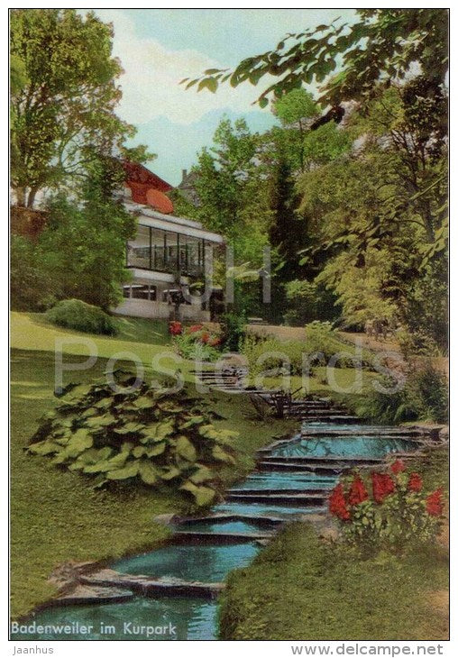 Badenweiler im Kurpark - park - Germany - nicht gelaufen - JH Postcards