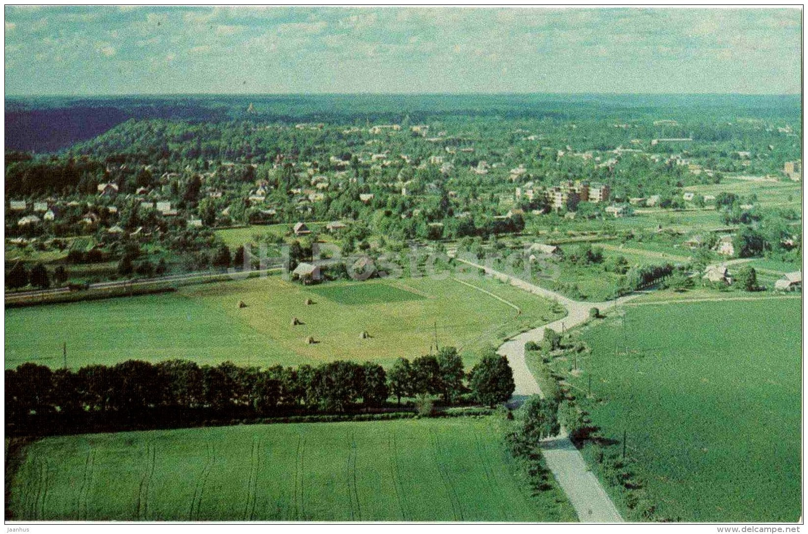 general view - Sigulda - 1981 - Latvia USSR - unused - JH Postcards