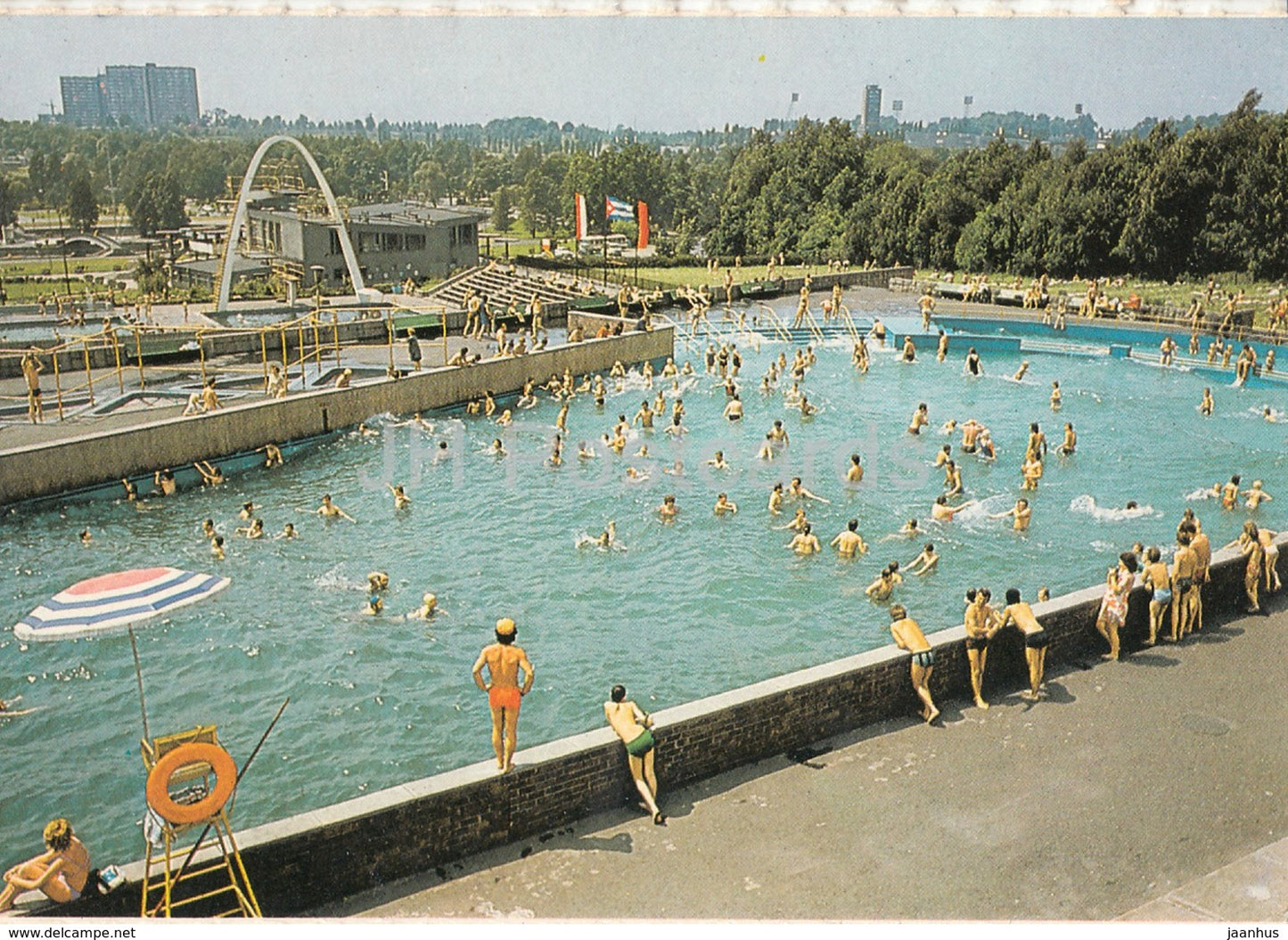 Katowice Chorzow - Provincial park of culture and recreation - Bathin Area Fala - pool - Poland - unused - JH Postcards