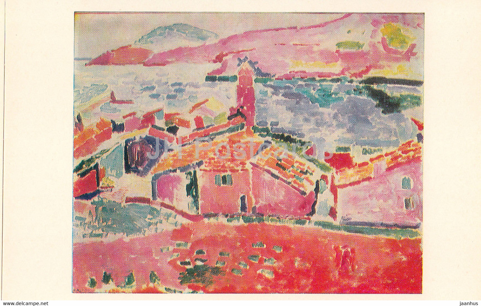 painting by Henri Matisse - View of Collioure - French art - 1980 - Russia USSR - unused - JH Postcards