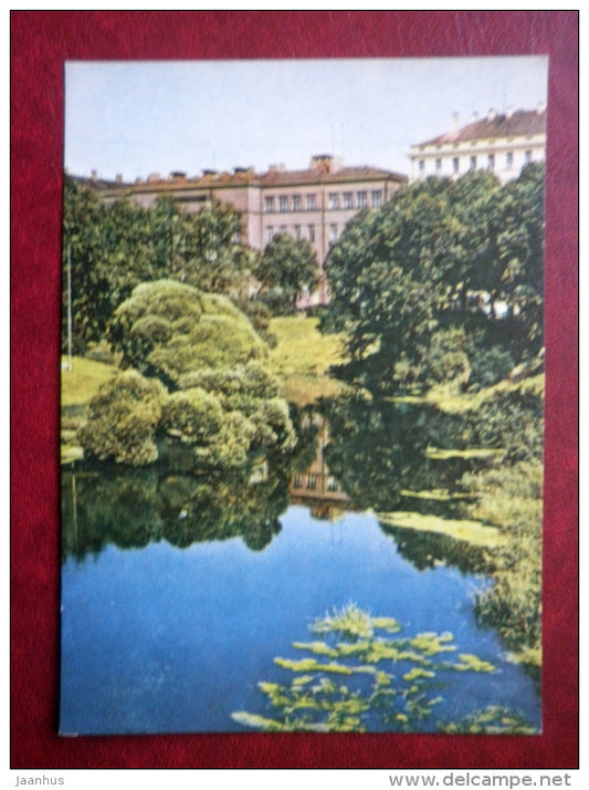 Canal of the City - Riga - old postcard - Latvia USSR - unused - JH Postcards