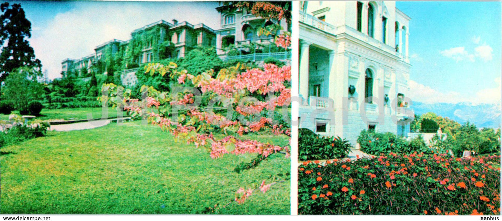 buildings of the Livadia sanatorium - South Coast of Crimea - 1978 - Ukraine USSR - unused - JH Postcards