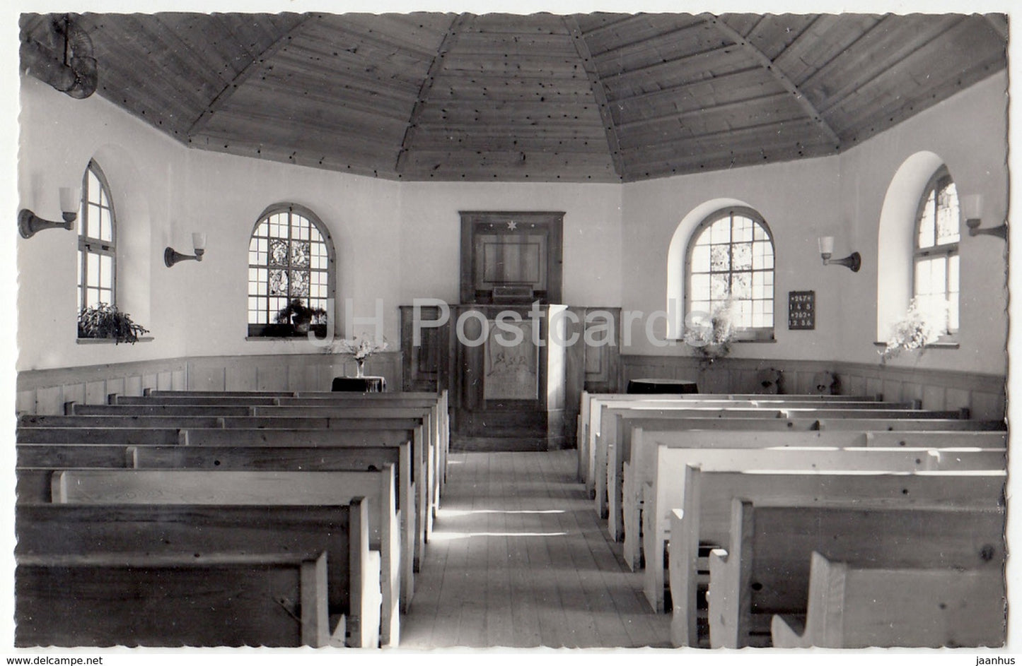 Inneres der Kapelle - Kiental - chapel - 301 - Switzerland - 1966 - used - JH Postcards