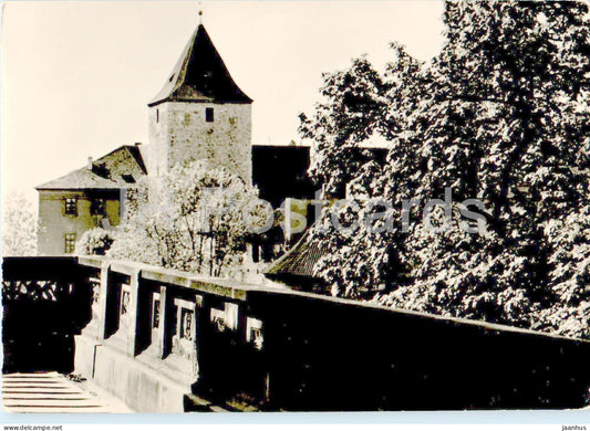 Praha - Prague - The Black Tower seen from gallery of the Royal Summer Palace - Czech Republic - Czechoslovakia - unused - JH Postcards