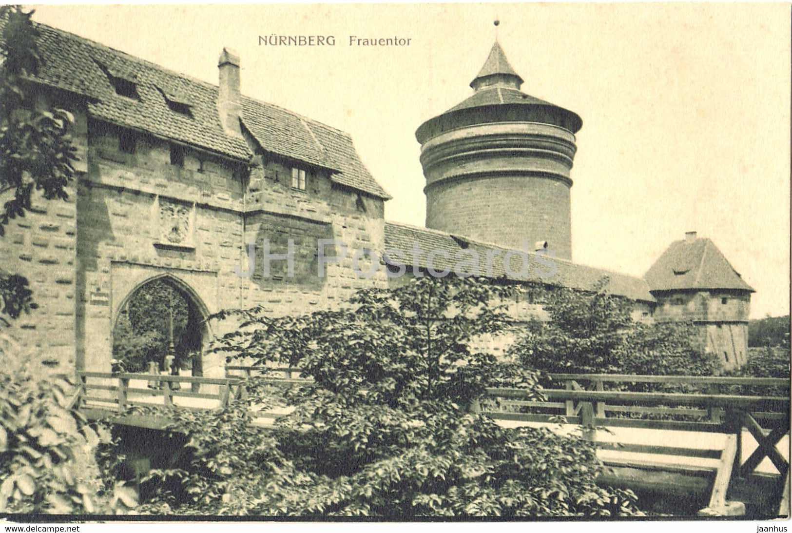 Nurnberg - Frauentor - Nuremberg - 2254a - old postcard - Germany - unused - JH Postcards