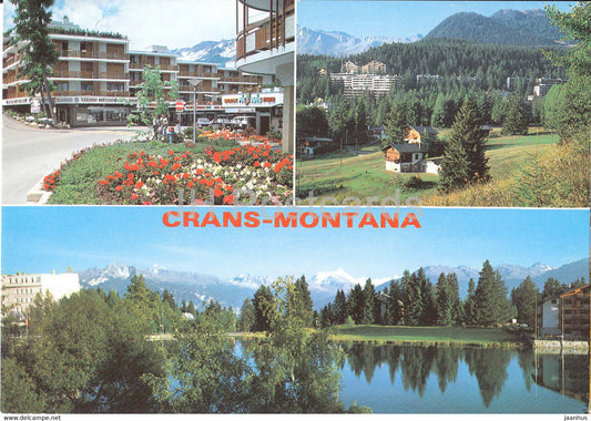 Crans Montana - multiview - 50050 - 1990 - Switzerland - used - JH Postcards