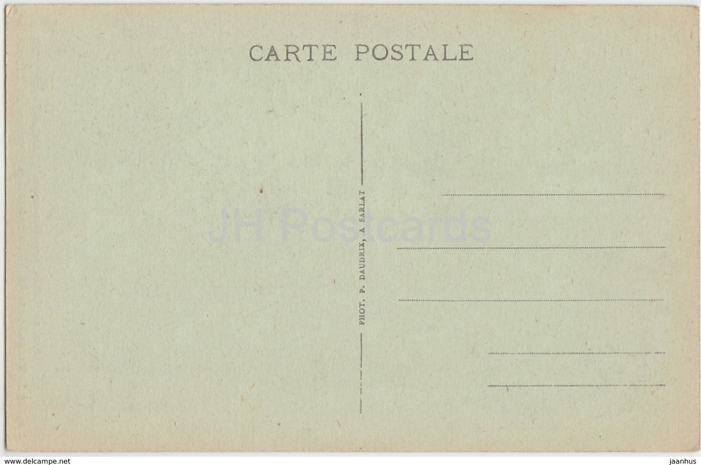 Sarlat - Facade du Portail de la Cathedrale - Statues Romanes - cathedral - old postcard - France - unused