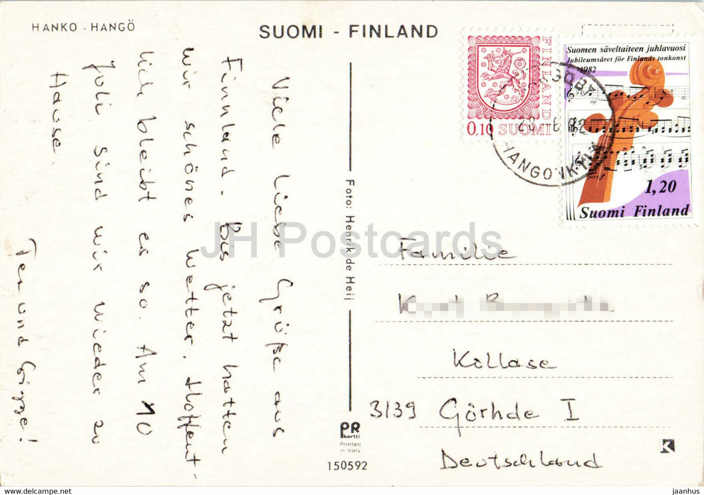 Hango - Hanko - town views - 1982 - Finland - used