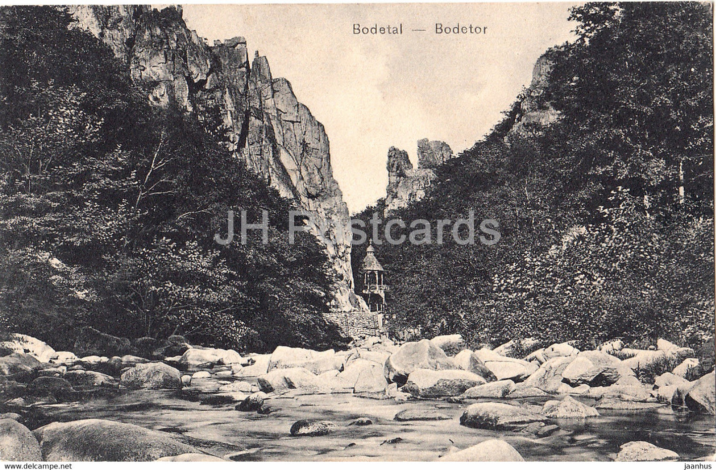 Bodetal - Bodetor - 21824 - old postcard - 1906 -Germany - used - JH Postcards