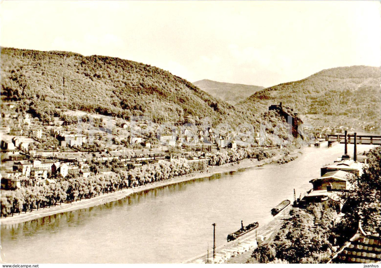 Usti nad Labem - pohled s Vetruse na Strekov - view from Vetrus to Strekov - Czech Repubic - Czechoslovakia - used - JH Postcards