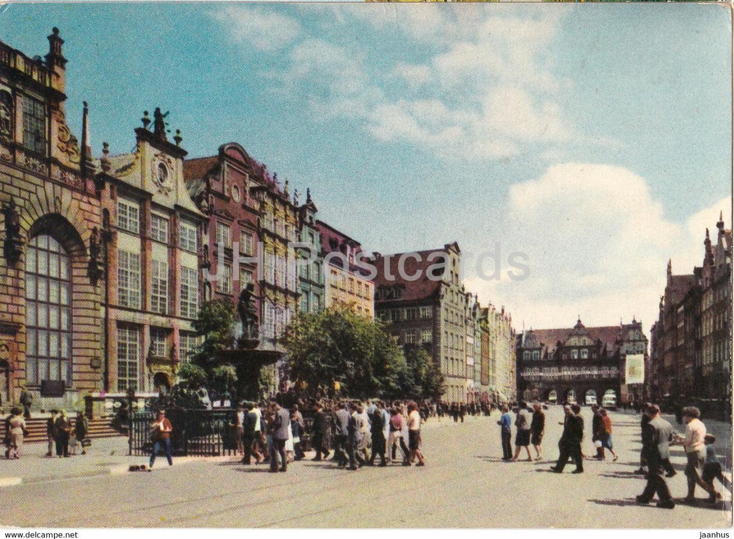 Gdansk - Danzig - Dlugi Targ - Long market - Poland - used - JH Postcards