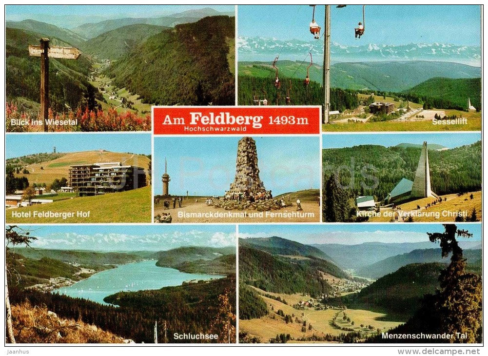 Am Feldberg 1493 m - Wiesetal - Feldberger Hof - Schluchsee - Sessellift - Hochschwarzwald - Germany - ungelaufen - JH Postcards