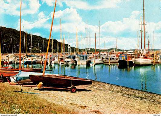 Skive - The Yachting Harbour - sailing boat - 1978 - Denmark - used - JH Postcards