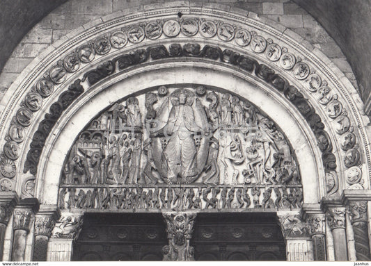 Autun - Cathedrale Saint Lazare - Tympan - cathedral - France - unused - JH Postcards