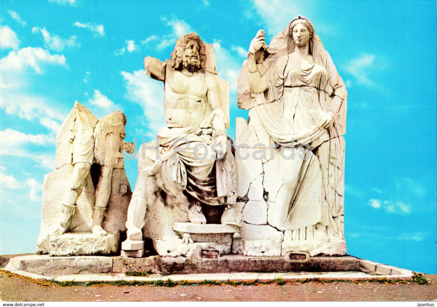 Izmir - Poseidon and Demeter in Agora Museum - ancient world - 417 - Keskin Color - Turkey - unused - JH Postcards