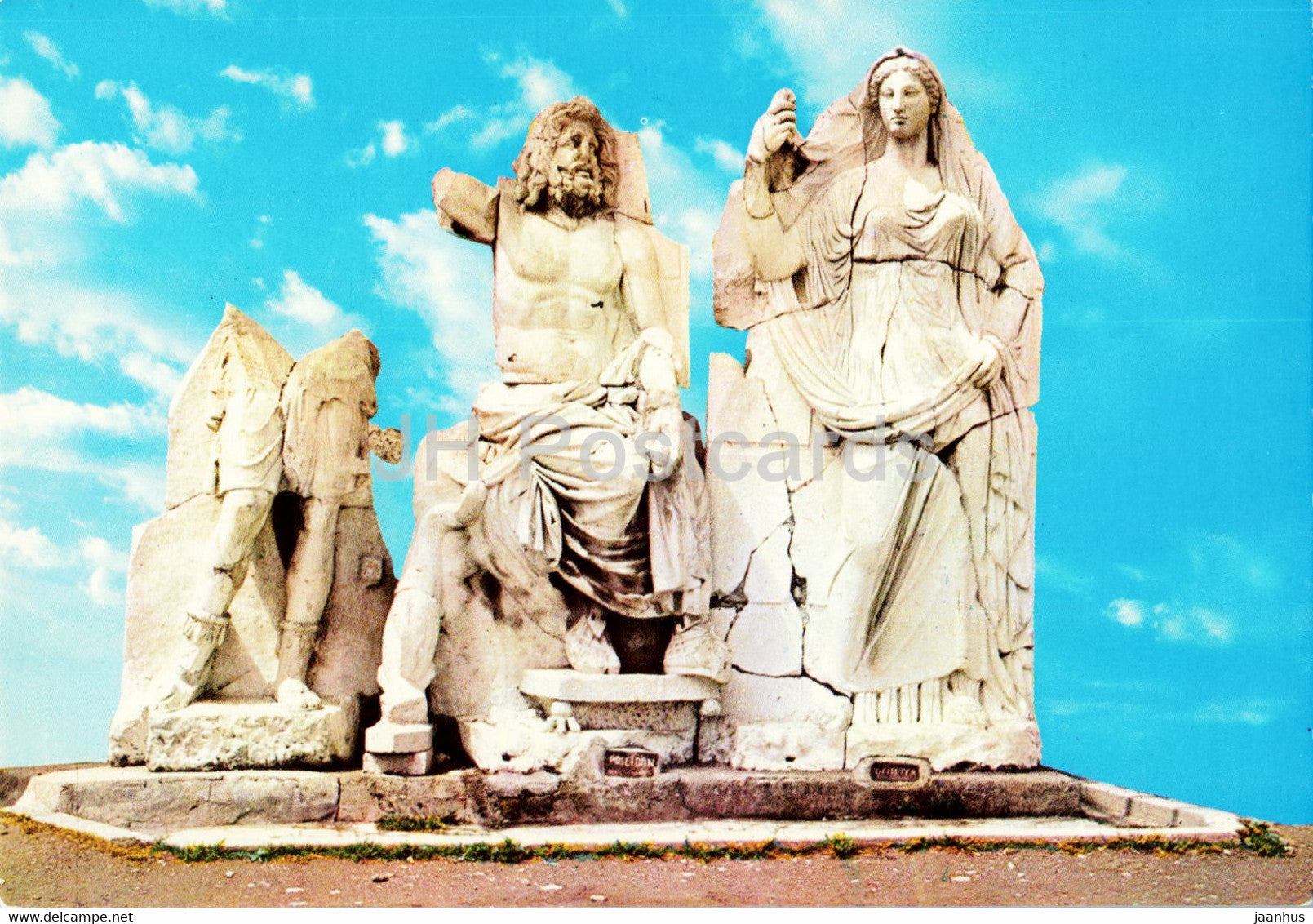 Izmir - Poseidon and Demeter in Agora Museum - ancient world - 417 - Keskin Color - Turkey - unused - JH Postcards