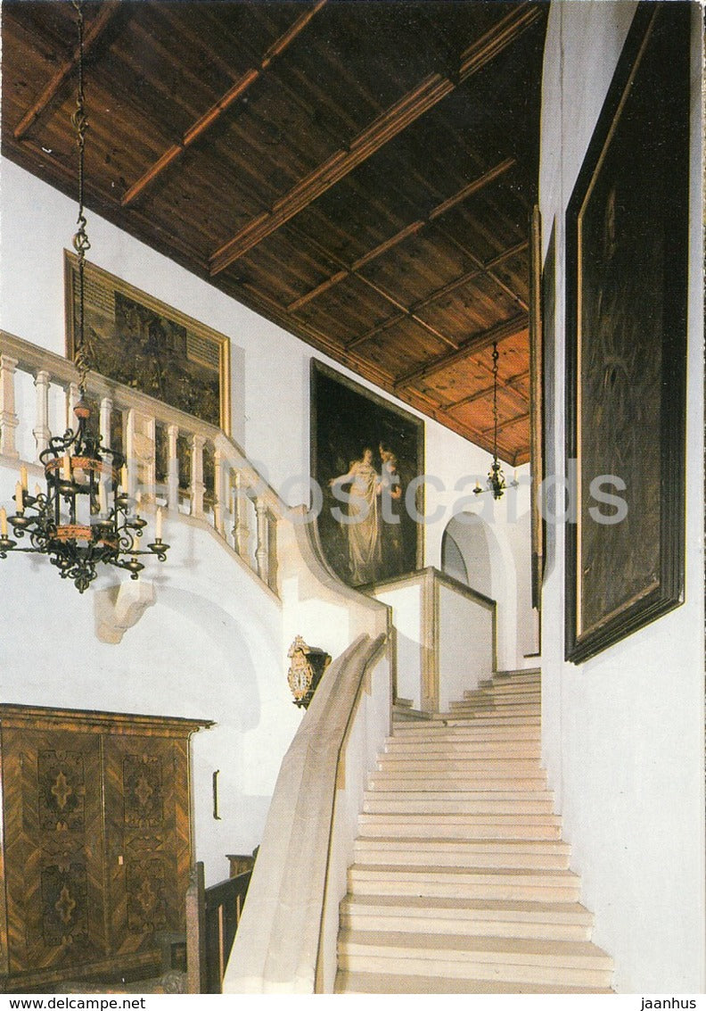 Bouzov - Entrance Hall - Czechoslovakia - Czech Republic - unused - JH Postcards