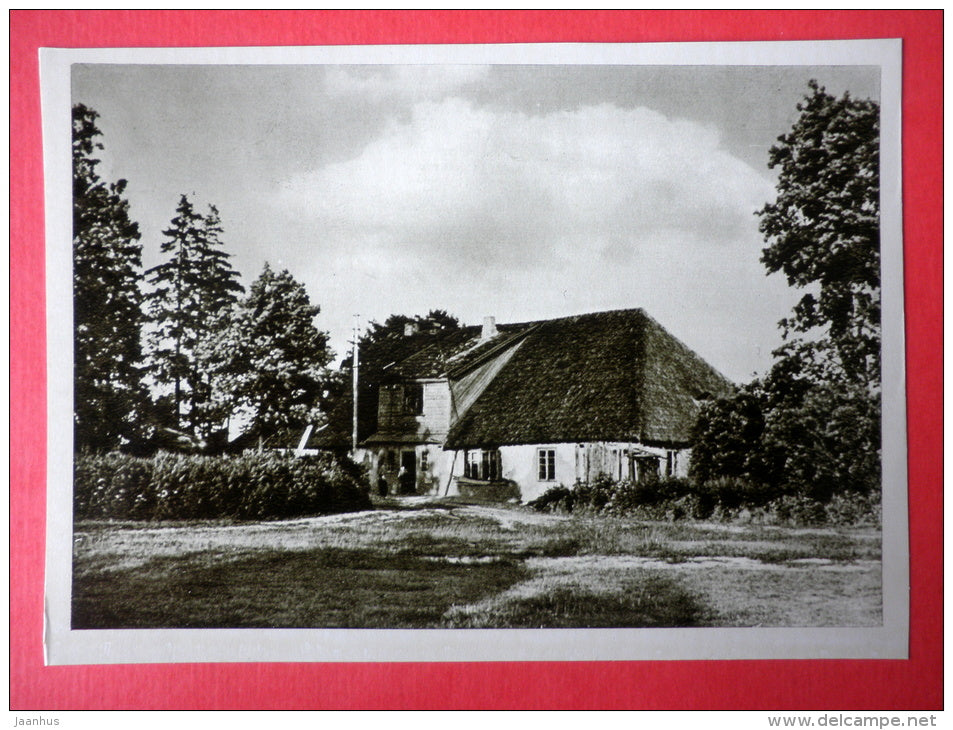 Satrijos Ragana birthplace in Medingenai - Lithuanian Writers's Birthplaces - 1966 - Lithuania USSR - unused - JH Postcards