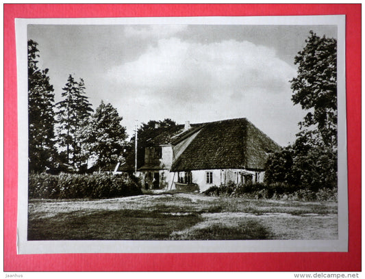 Satrijos Ragana birthplace in Medingenai - Lithuanian Writers's Birthplaces - 1966 - Lithuania USSR - unused - JH Postcards